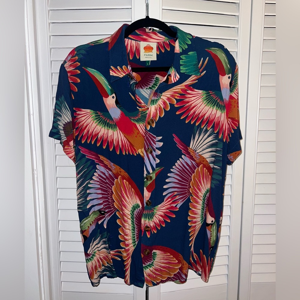Farm Rio button down shirt